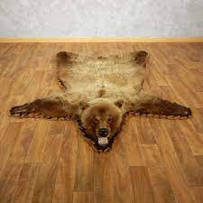 grizzly bear full size rug mount for