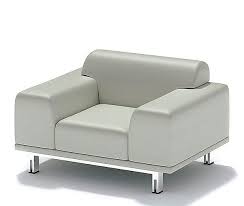 White Luxury Single Seat Sofa 3d Model