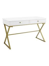 4.4 out of 5 stars. Linon Amy 48 W Campaign Desk Whitegold Office Depot