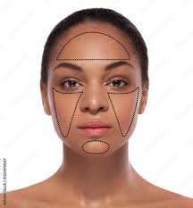 ideal skin black female face