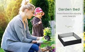 Outsunny Raised Garden Bed Box With