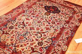 antique silk souf kashan persian rug