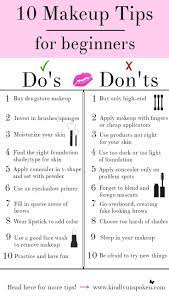 10 makeup tips for beginners do s and