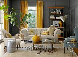 gray and yellow living rooms photos