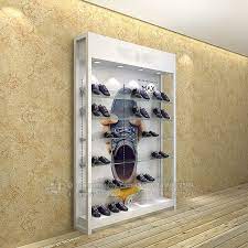 Custom Wall Retail Shoe Showcase Glass