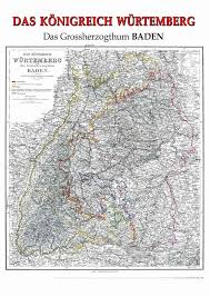 With more than 11 million inhabitants as of 2017 across a total area of nearly 35,752 km2 (13,804 sq mi). Historische Karte Konigreich Wurttemberg Und Grossherzogtum Baden 1864 Plano Verlag Rockstuhl