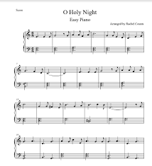 o holy night piano sheet free