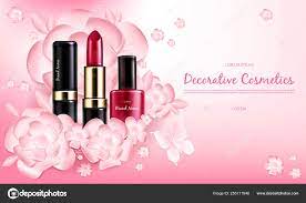 makeup cosmetics stock vector