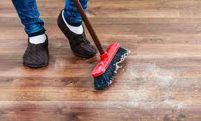 how to clean an unfinished wood floor