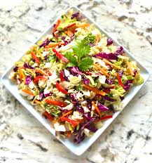 asian coleslaw with peanut dressing