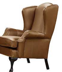 Leather Queen Anne Chair Finline