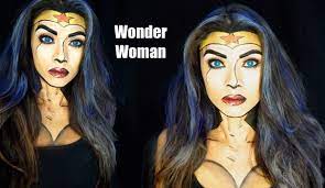 wonder woman comic makeup tutorial