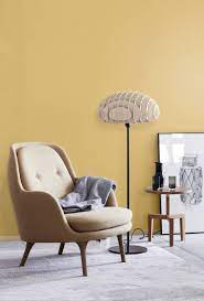 75 gray floor family room with yellow