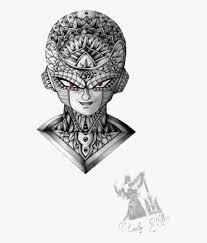 Download dragon ball z logo. Transparent Frieza Png Dragon Ball Z Tattoo Black And White Png Download Kindpng
