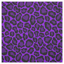 Purples And Black Leopard Animal Print
