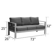 Jameele 73 Wide Outdoor Patio Sofa