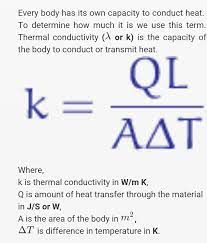 Law Of Thermal Conductivity