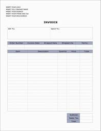 Screen Shot At Pm Generic Word Invoice Template Pdfeeom