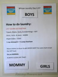 How To Do Laundry Chart Tcworks Org