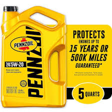 pennzoil sae 5w 20 conventional motor
