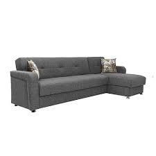 Harmony Gray Sectional Sofa Sleeper At