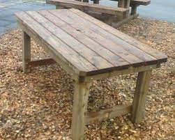 Rustic Garden Table Sustainable Furniture
