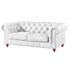 chesterfield sofa loveseat white