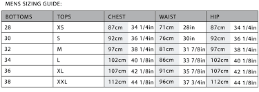 Starboard Apparel Sizing Guide Starboard Apparel Starboard