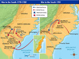 11 Genuine American Revolution Battle Chart And Map