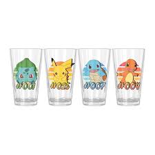 Pokemon Glassware Set Of 4