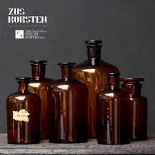Amber German Apothecary Jars Zus Korsten