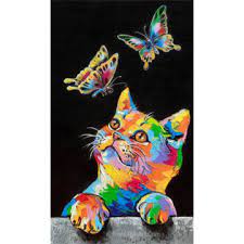 Colorful Cat Painting Collection For