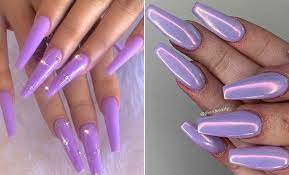 Fabulous nail art design ideas. 21 Lavender Coffin Nails That Are Perfect For Spring Stayglam