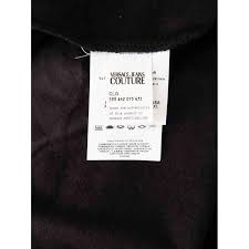 top versace black size 8 uk in cotton