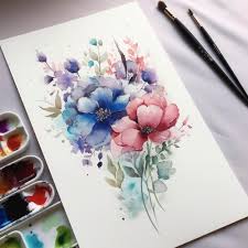 Simple Watercolor Painting Pretty Calm
