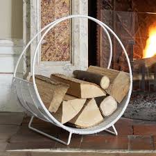 Log Basket Modern Firewood Racks