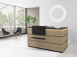 The reception desk with its original form should be enough to arrange every reception hall. Linea 3 Office Reception Desk Linea Collection By Fercia