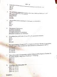Here i am giving you question paper for msc chemistry entrance examination organizes by university of hyderabad in pdf file attached with it. Msc In Chemistry Materials Inorganic Organic Physical Jamia Millia Islamia 2019 Jmientrance