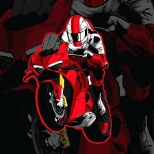 premium vector red superbike racing