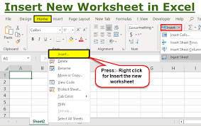 How To Insert A New Worksheet In Excel Step By Step