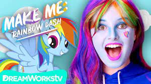 rainbow dash makeup tutorial my little