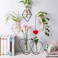 flower pot iron hydroponic plant vase
