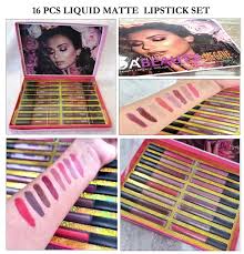 16 pcs liquid lipstick set lip matte