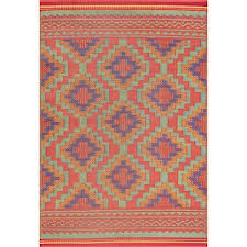 tayse rugs sunset multi color 9 ft x 12 ft geometric indoor outdoor area rug