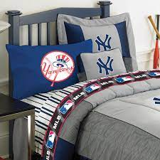 new york yankees twin size sheets set