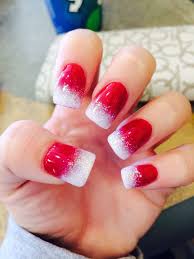 If we discuss red and white nail design, at that point they are reasonable for nearly everybody. Red White Nails Ombre Szukaj W Google Ombre Nails Glitter Red And White Nails Red Ombre Nails