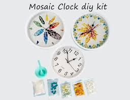 Mosaic Wall Clock Diy Kithome Decor