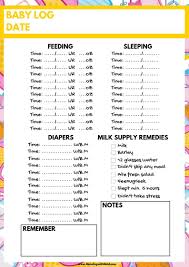 Must Have Baby Tracker Printable For Surviving The First Month