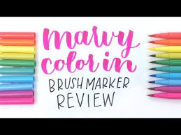 Marvy Color In Brush Markers Review Youtube