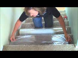 how to protect carpeted stairs you